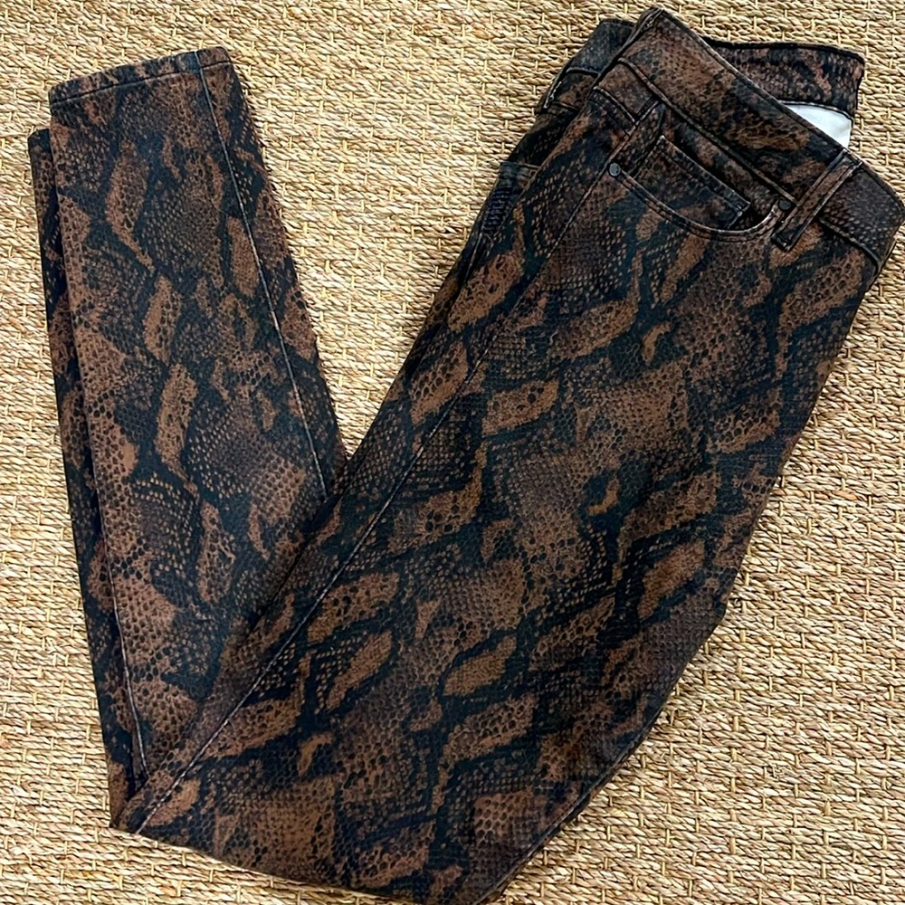 Paige animal print sz 29 skinny jean